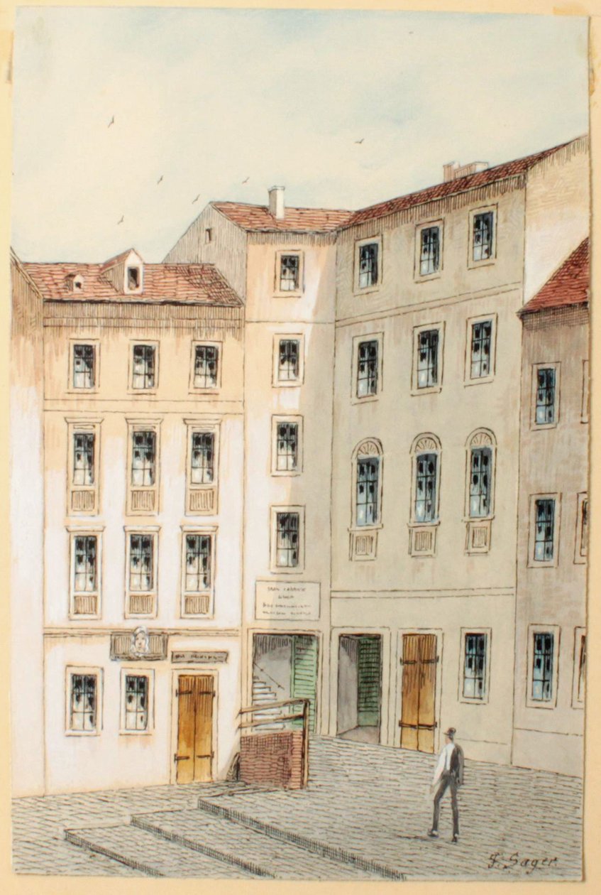 Eine Gasse in Wien von Franz Sager