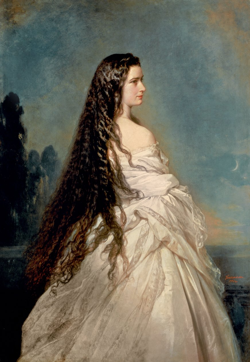 Elisabeth von Bayern (1837-98), Ehefrau von Kaiser Franz Joseph I. von Österreich (1830-1916) von Franz Xaver Winterhalter