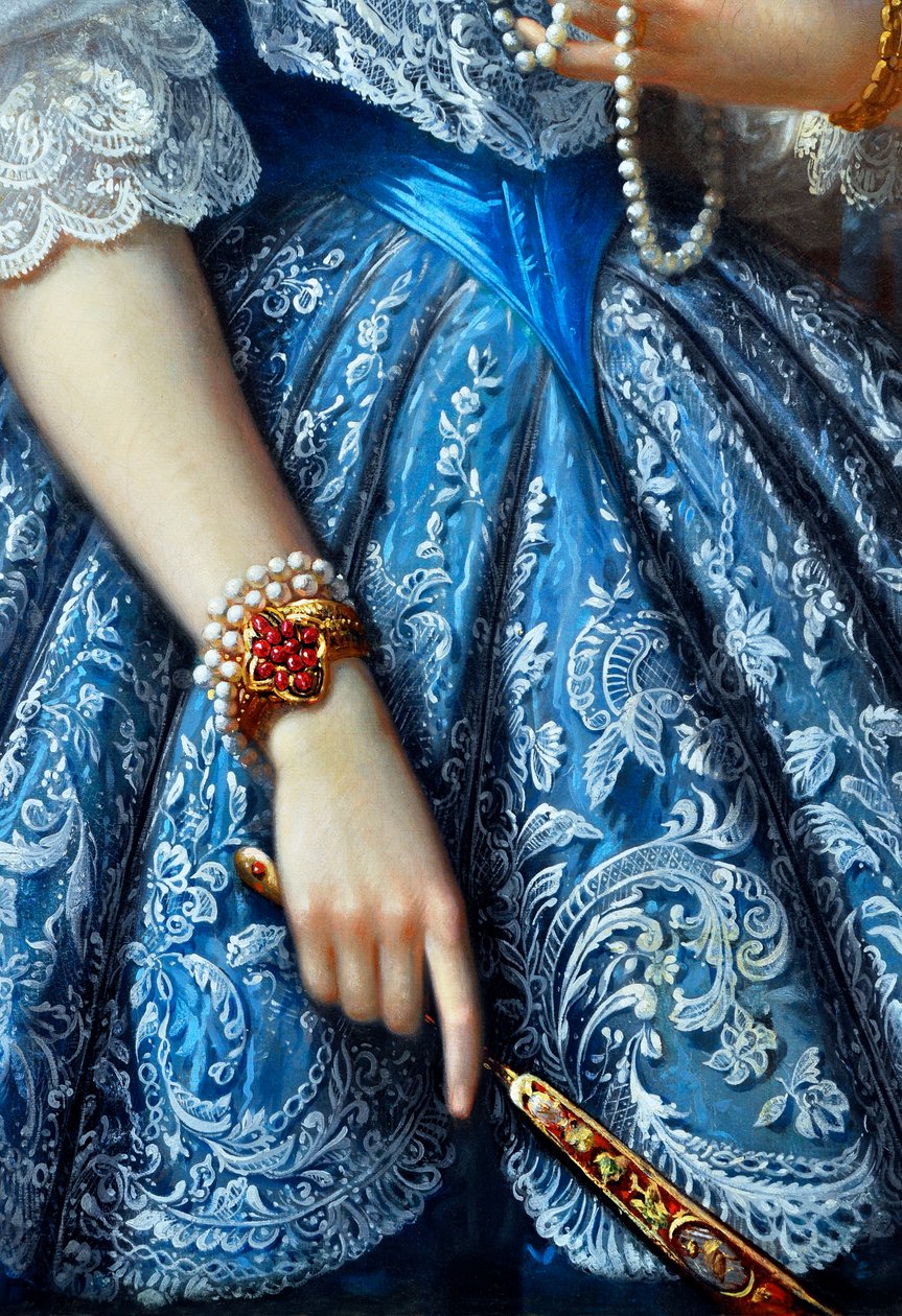Porträt einer Frau (Detail) von Franz Xaver Winterhalter