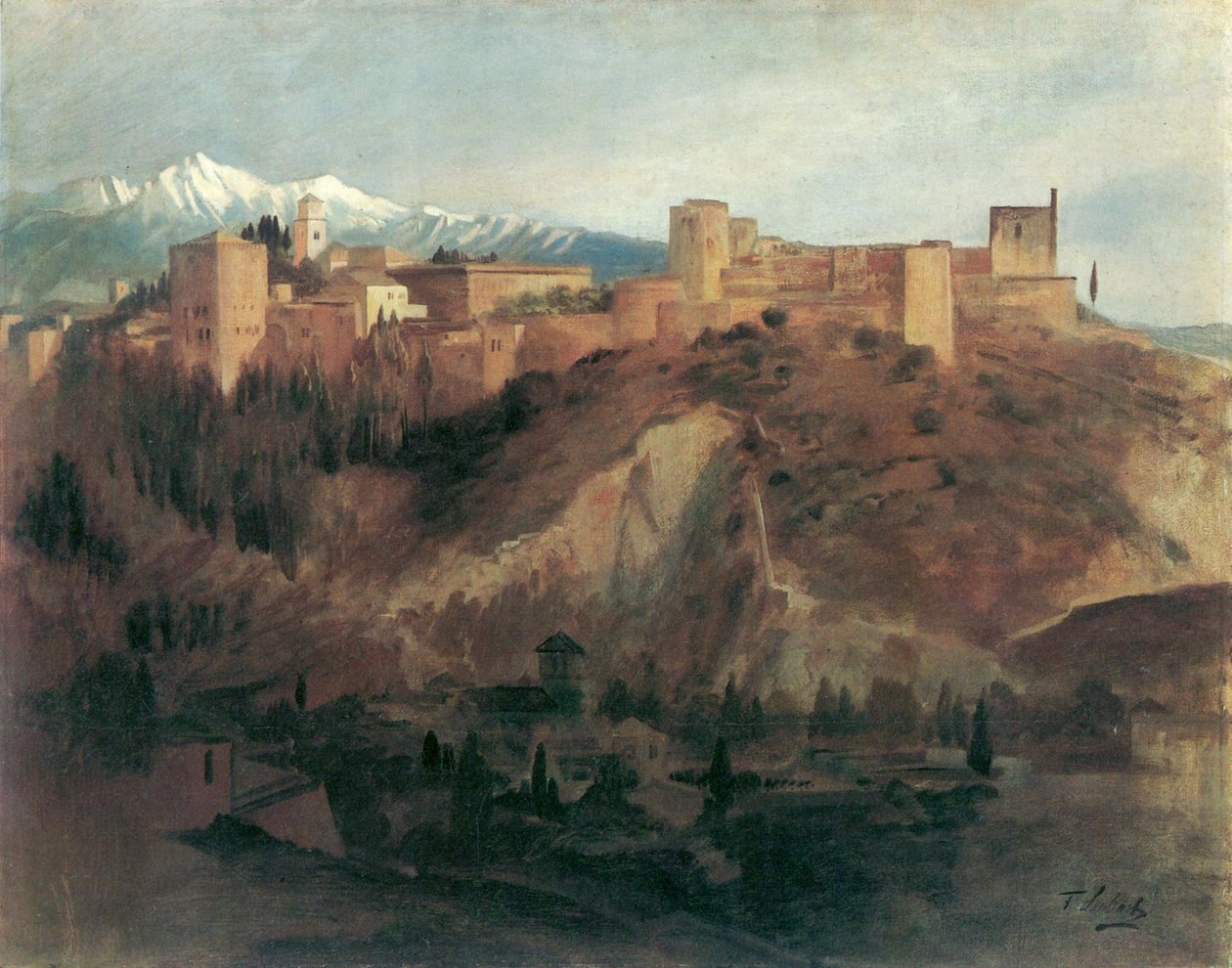 Die Alhambra in Granada von Franz Seraph von Lenbach