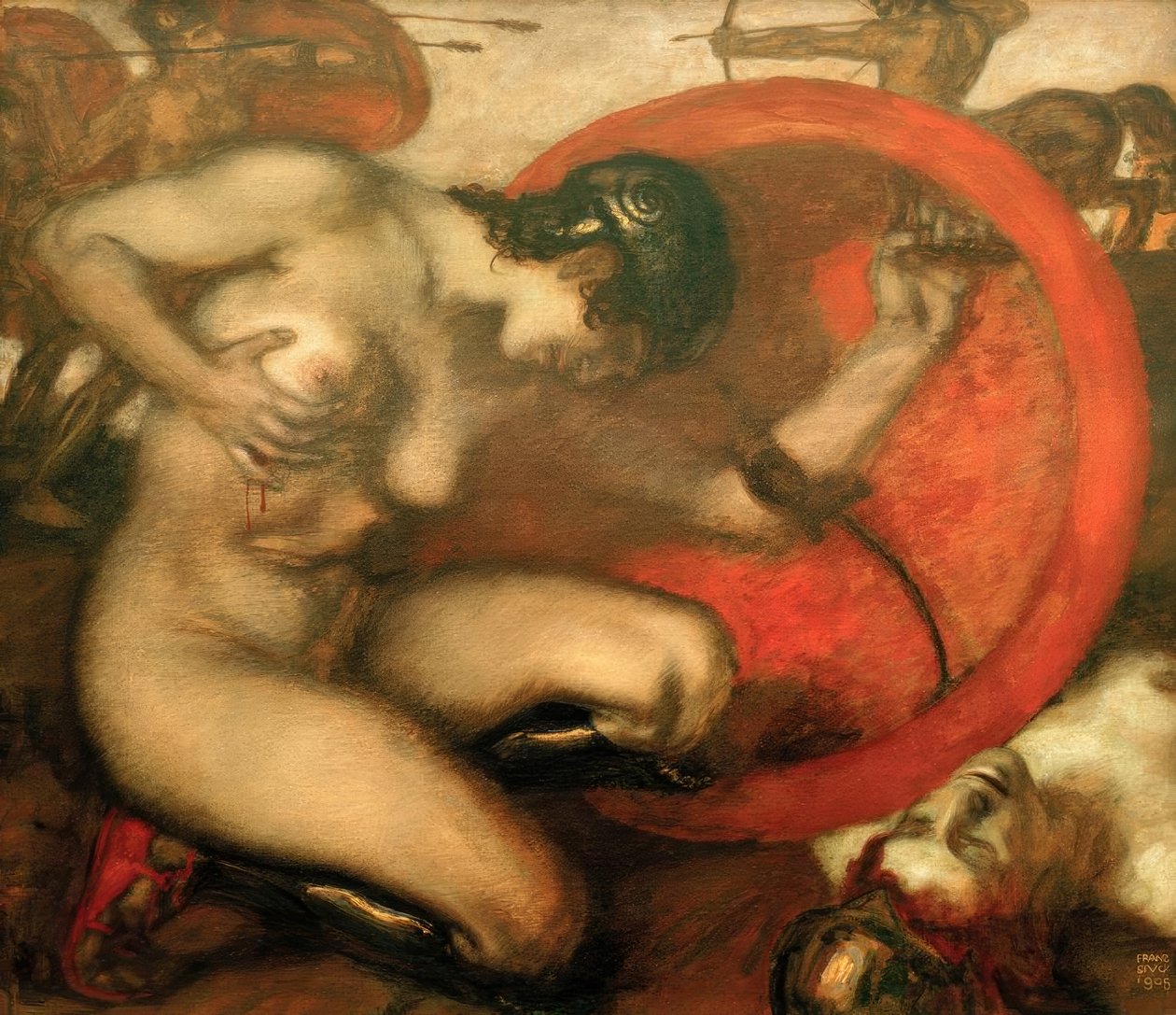 Verwundete Amazone von Franz von Stuck