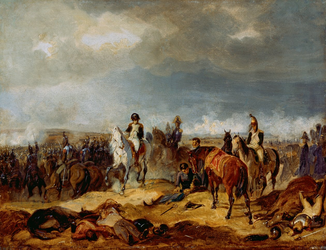 Napoleon auf dem Schlachtfeld von Franz Adam