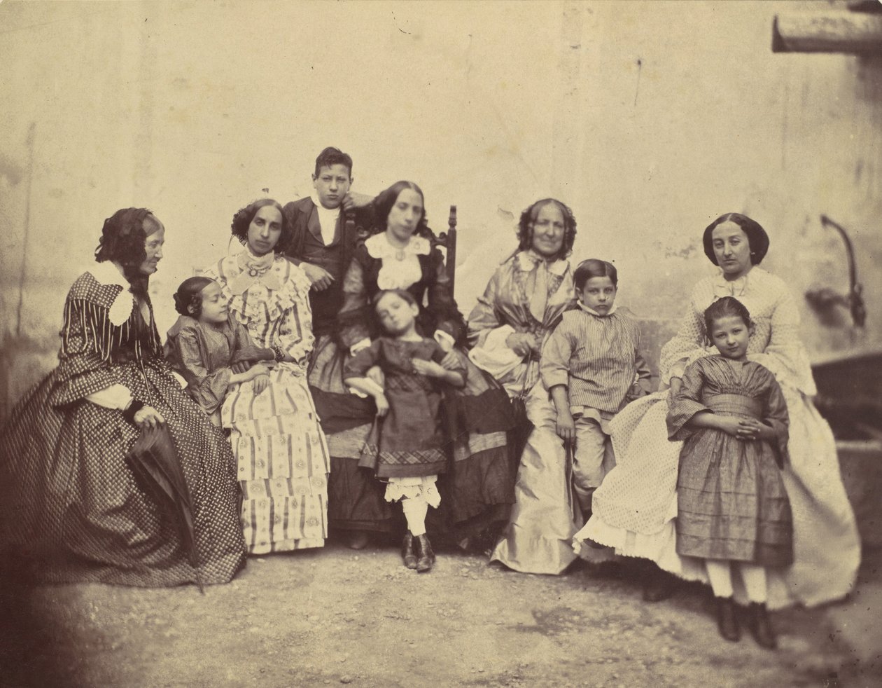 [Zehn Mitglieder der Antoine-Familie], 1850er-60er von Franz Antoine