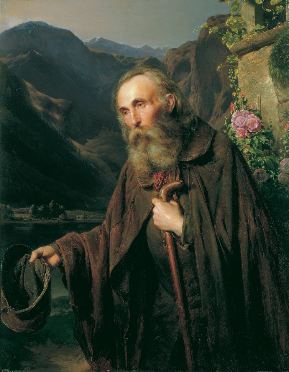 Ein alter Bettler von Franz Eybl