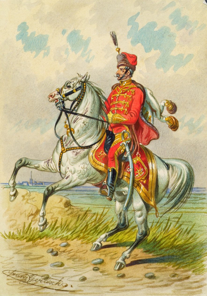 Soldat zu Pferd von Franz Gerasch