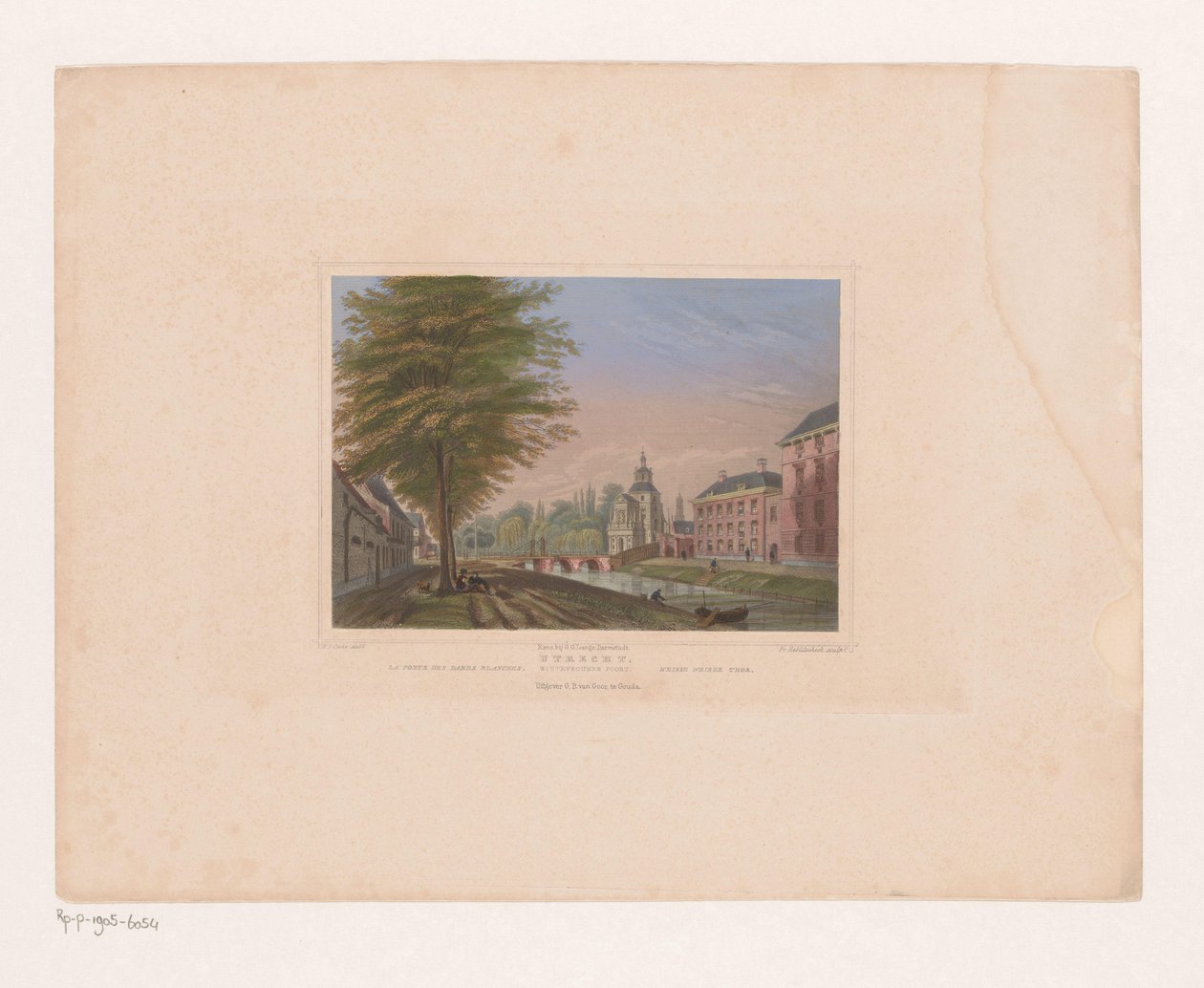 Ansicht des Wittevrouwenpoort in Utrecht von Franz Hablitschek