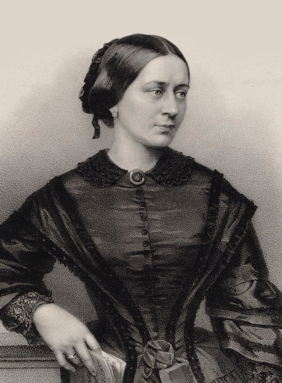 Porträt von Clara Schumann 1819-1896, 1860 von Franz Hanfstaengl