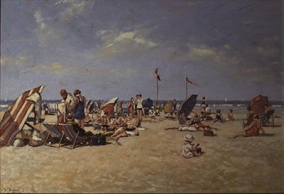 Sonnenbaden von Franz Helfferich