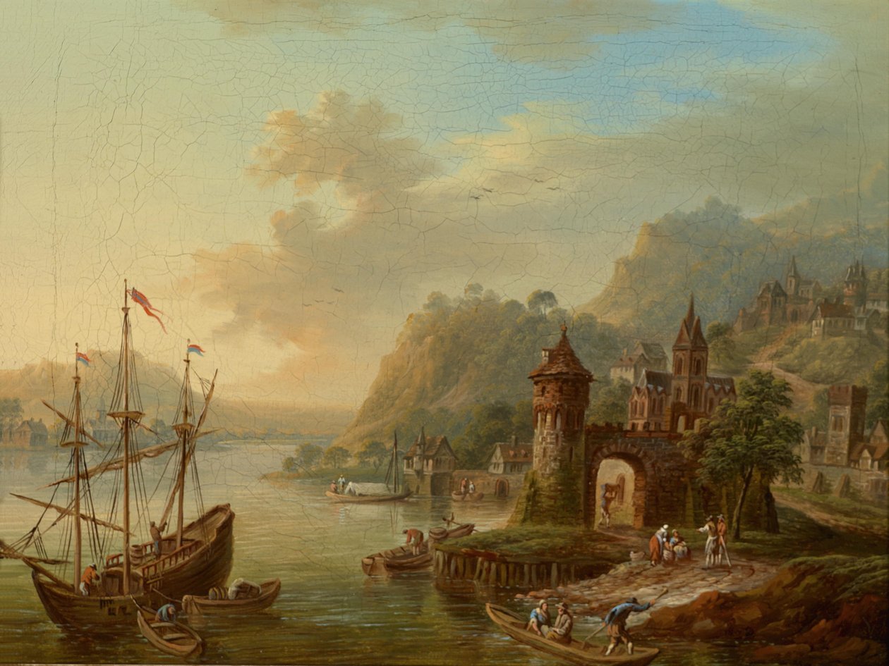 Eine Rheinlandschaft von Franz Hochecker