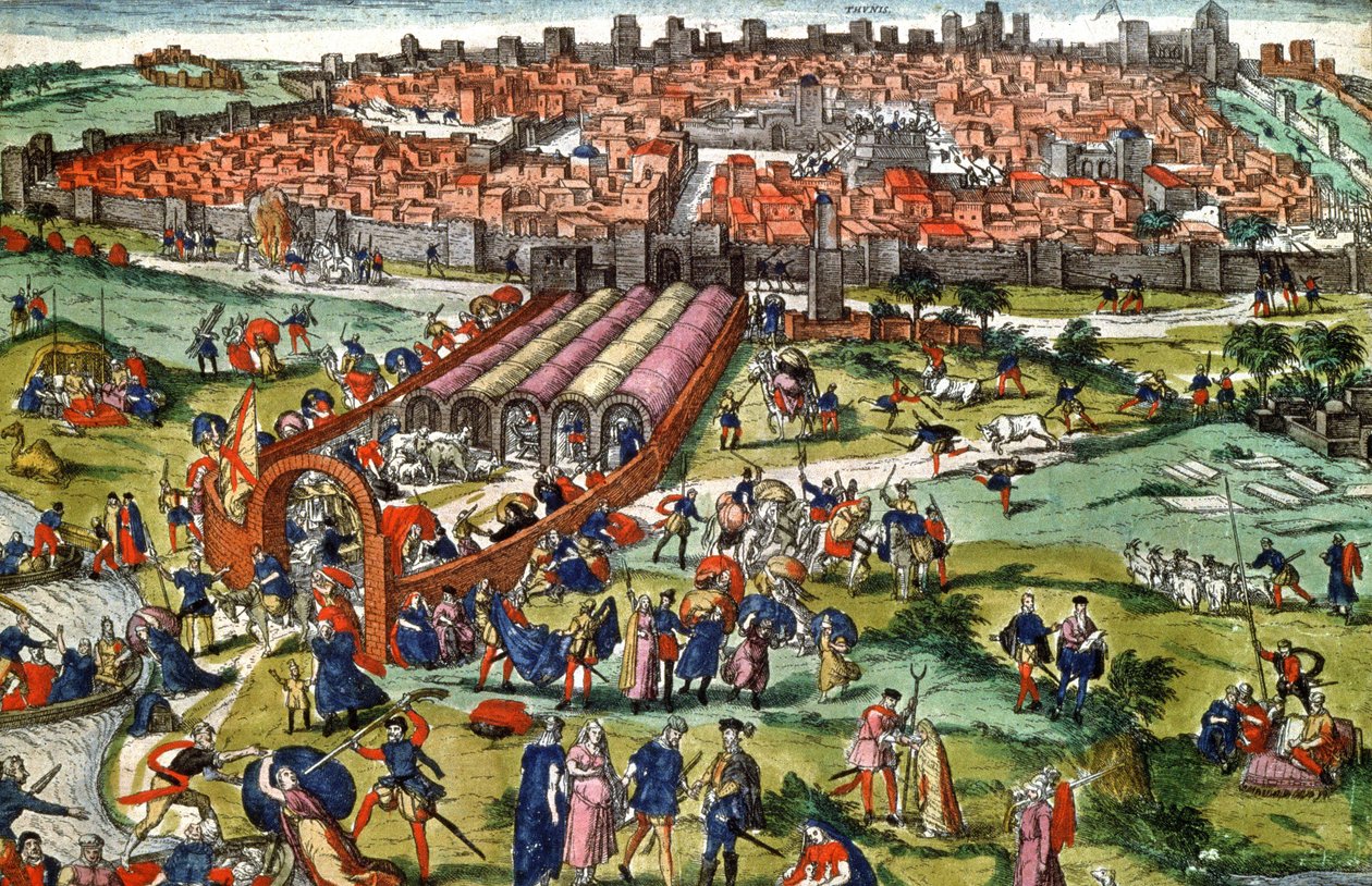 Eroberung von Tunis durch Karl V. von Franz Hogenberg