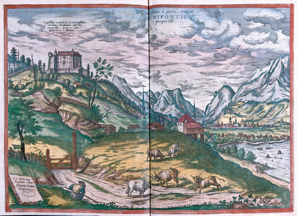 Innsbruck, Österreich (Gravur) von Franz Hogenberg