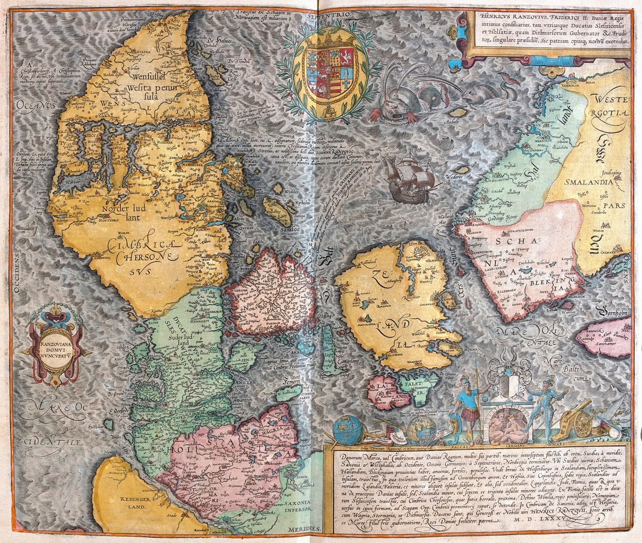 Jütland, Dänemark (Stich) von Franz Hogenberg