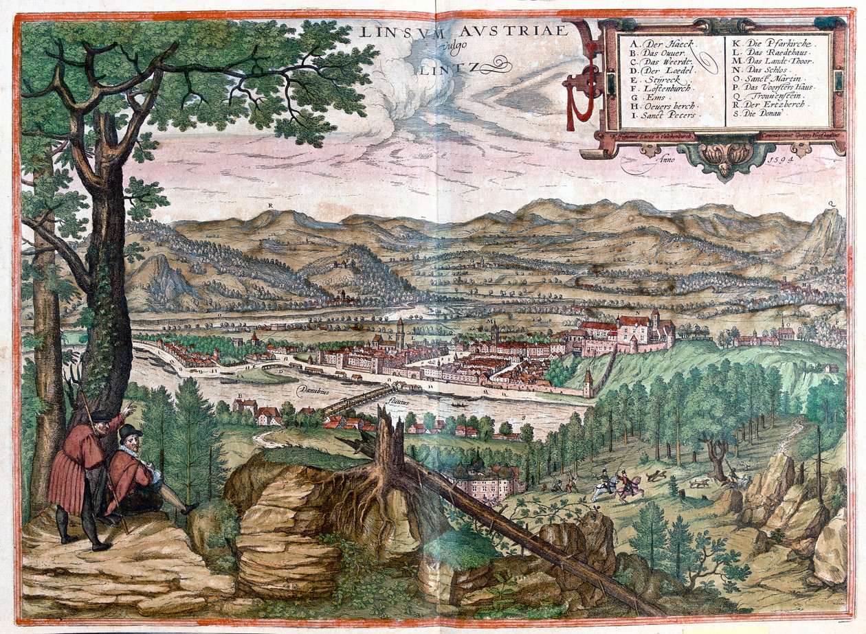 Linz, Österreich von Franz Hogenberg