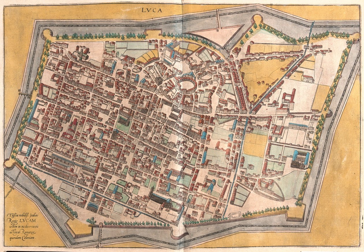 Lucca, Italien (Gravur) von Franz Hogenberg