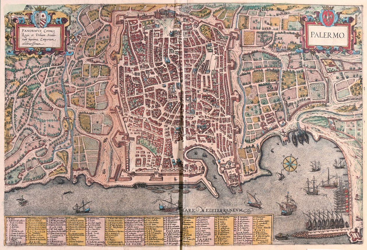Palermo, Italien (Stich) von Franz Hogenberg