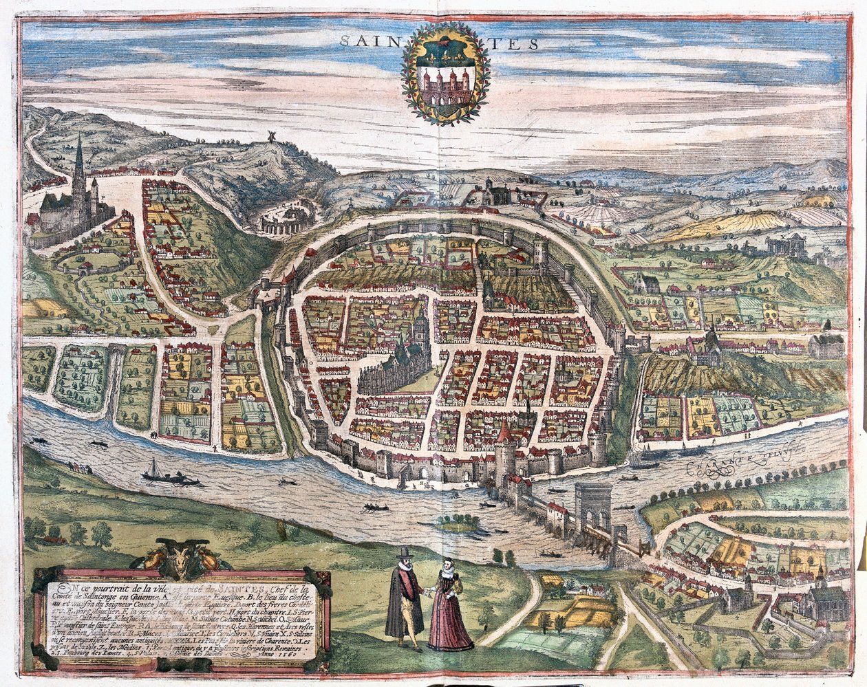 Saintes, Frankreich von Franz Hogenberg