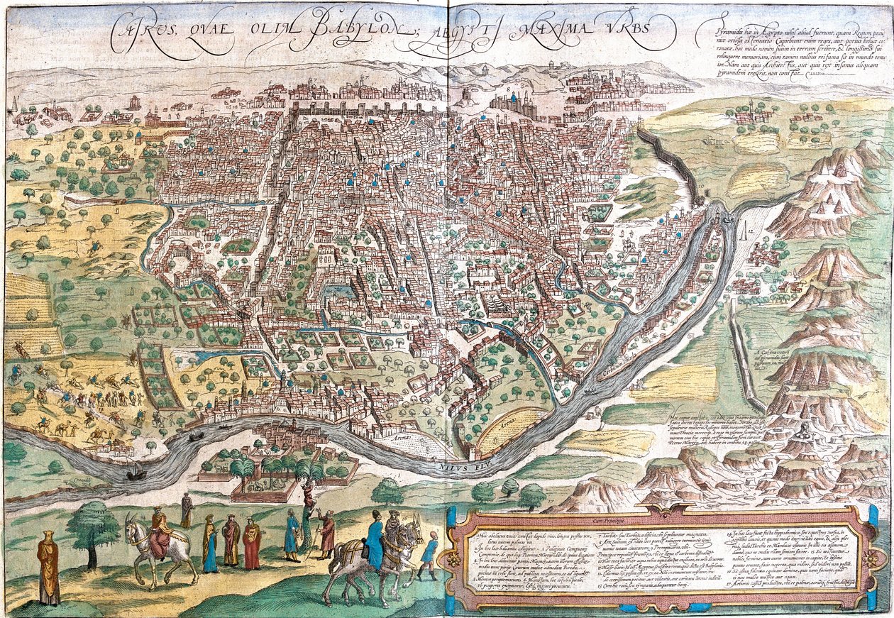 Ansicht von Kairo, Ägypten von Franz Hogenberg