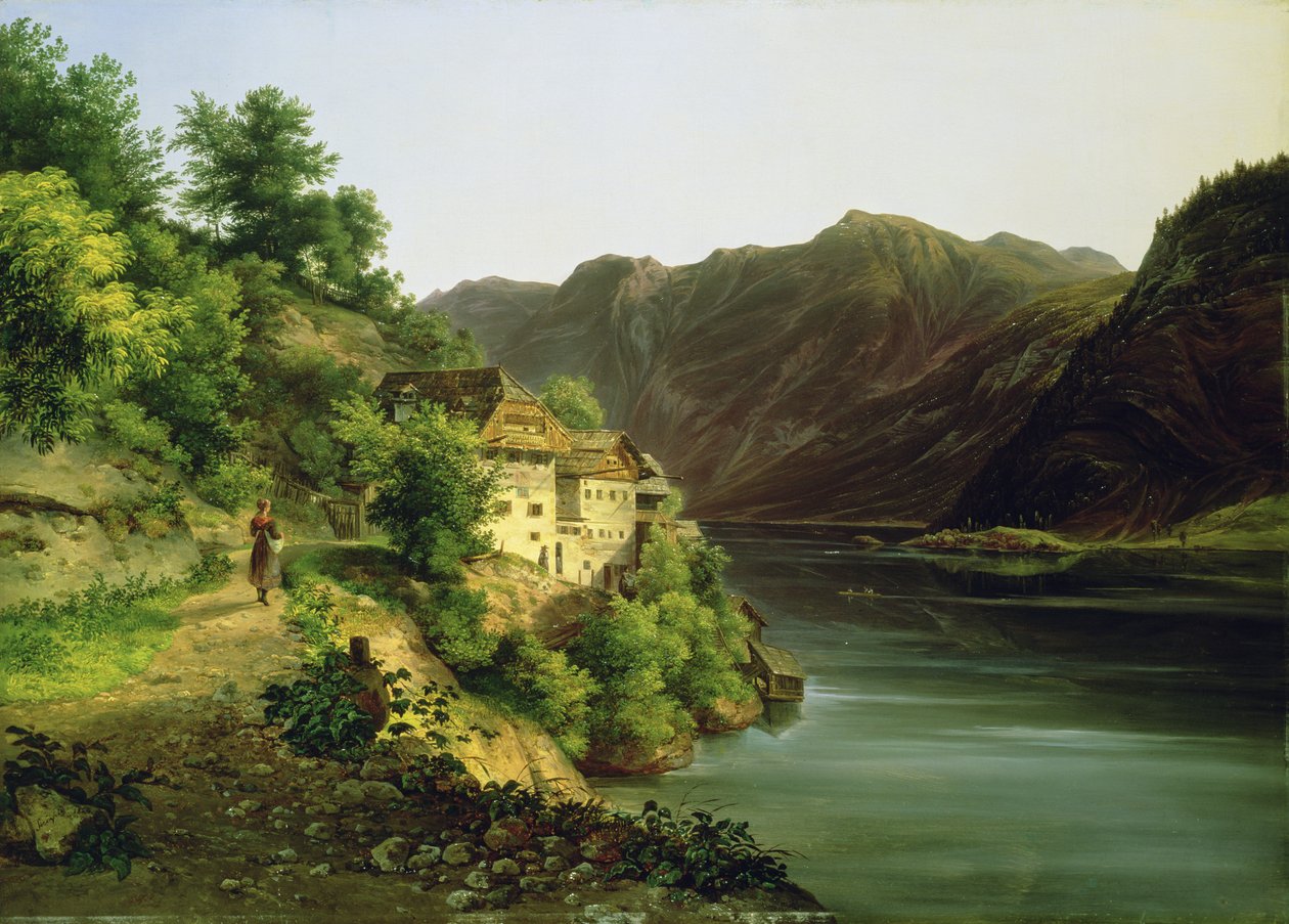 Der Hallstätter See, 1824 von Franz II Steinfeld