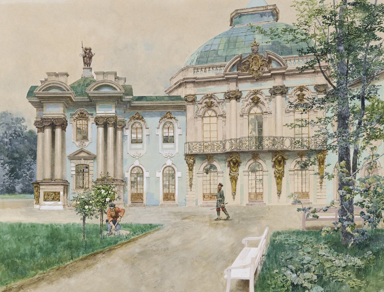 Zarskoje Selo, 1898 von Franz Kopallik