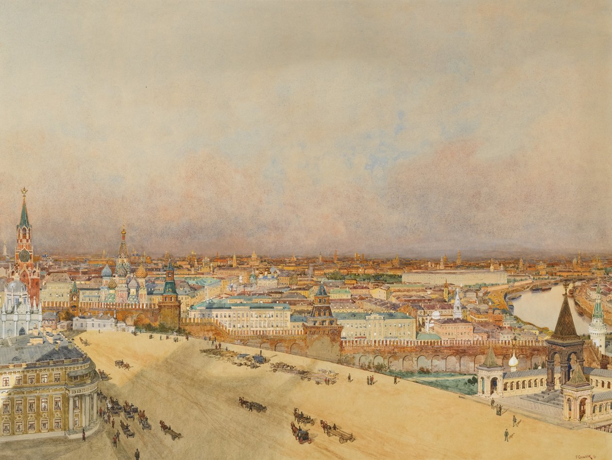 Ansicht von Moskau, 1898 von Franz Kopallik