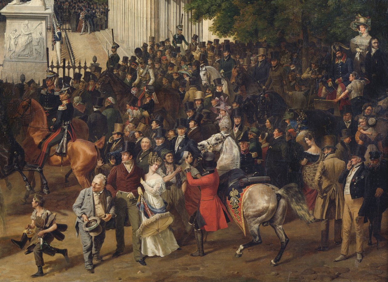 Parade auf dem Opernplatz in Berlin von Franz Krüger