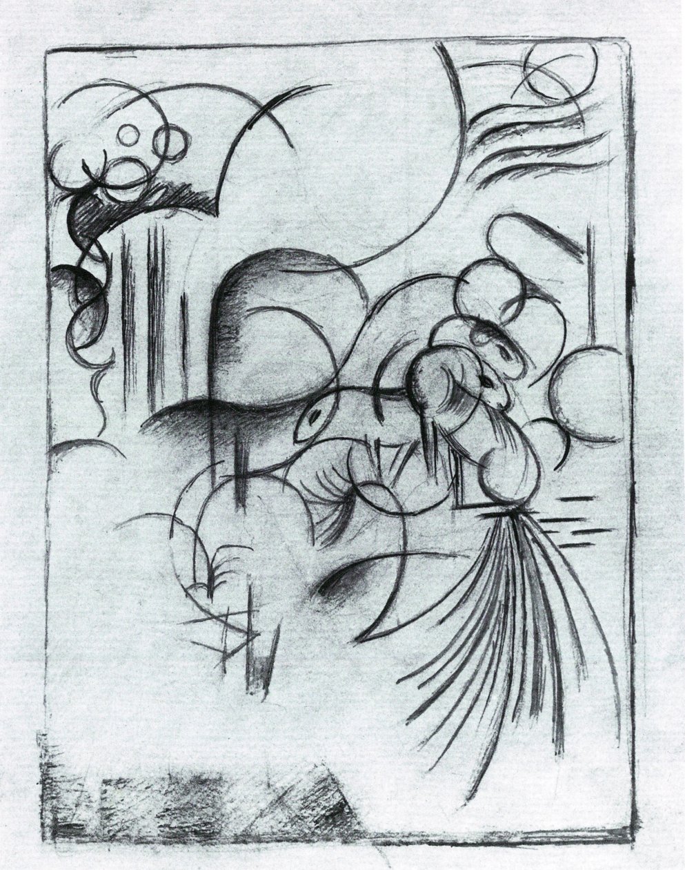 Abstrakte Komposition von Franz Marc