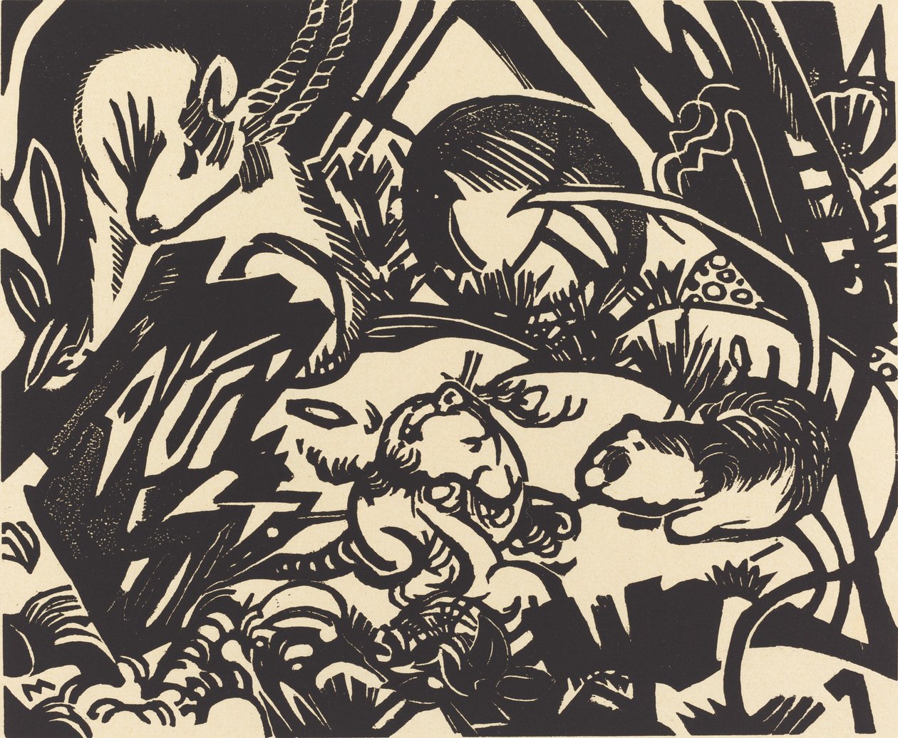 Tierlegende, 1912 von Franz Marc