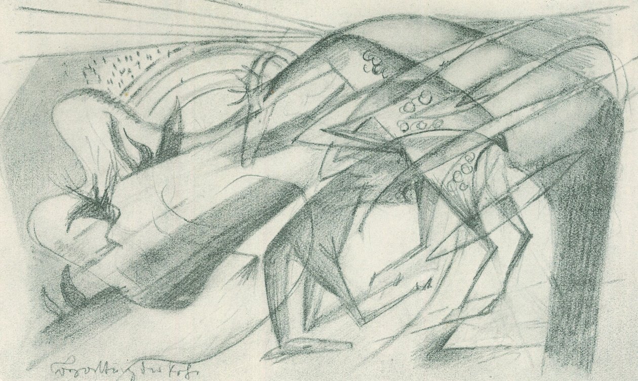 Begattung der Rehe von Franz Marc