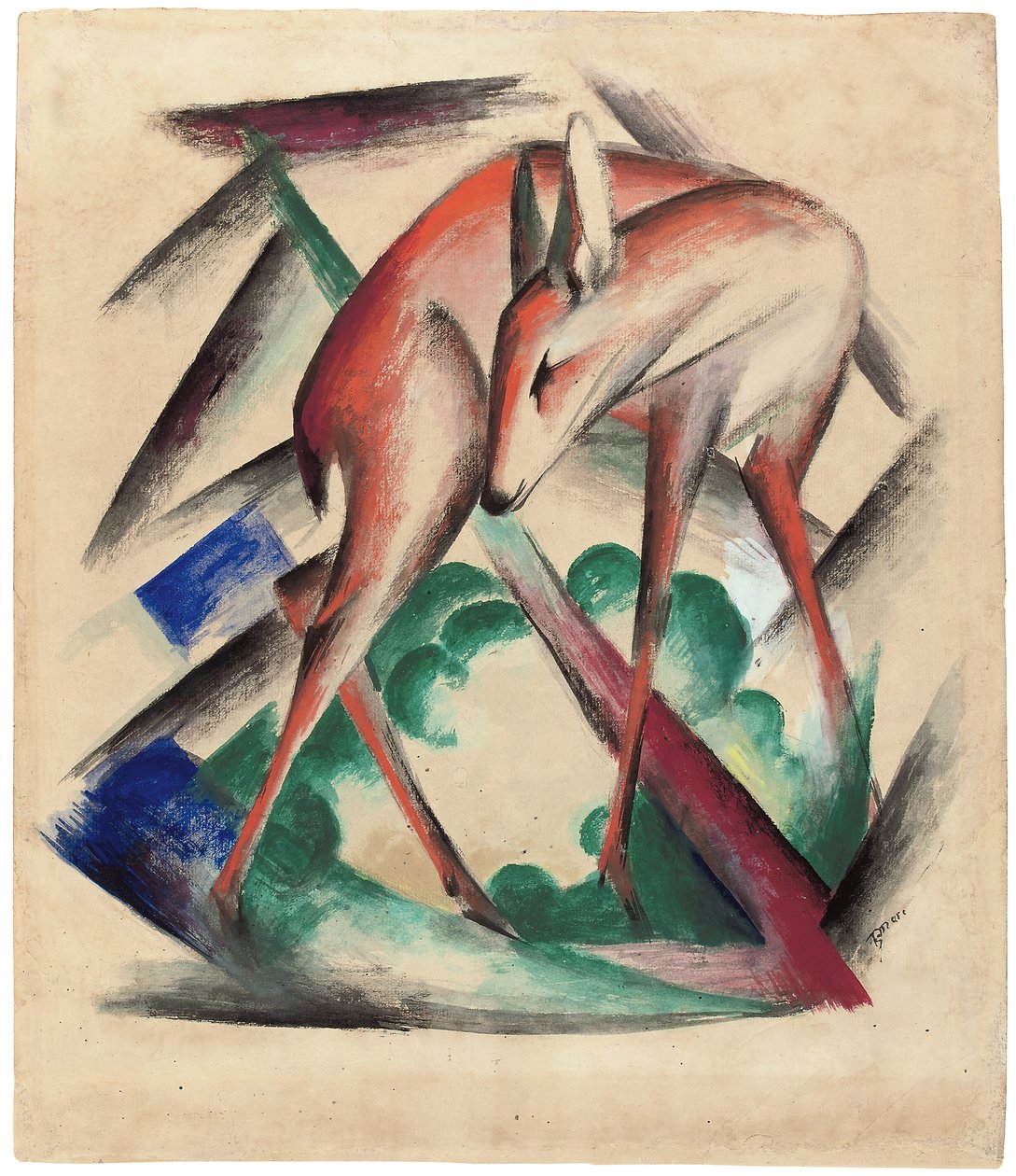 Hirsche, 1912 von Franz Marc