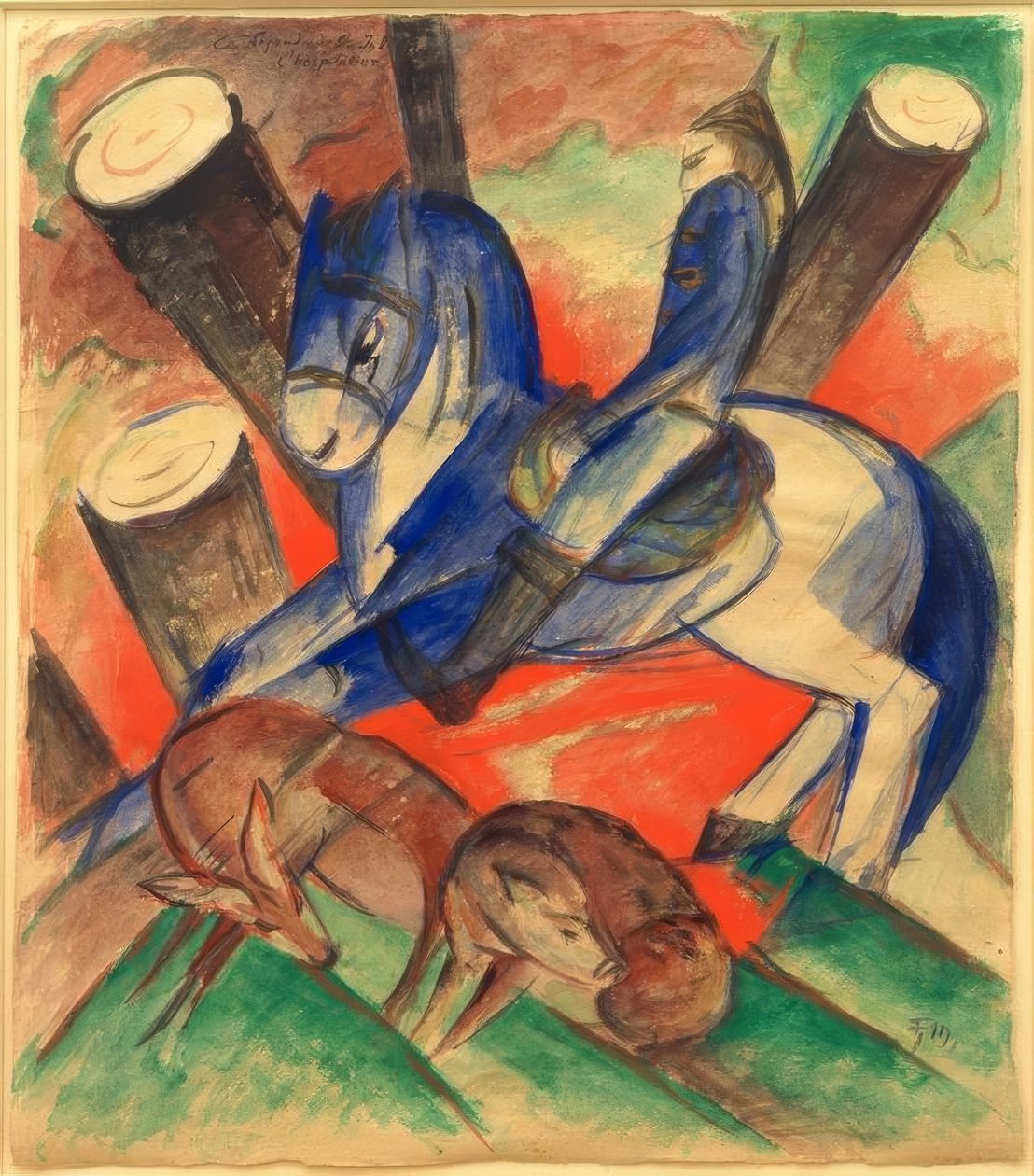 Der heilige Julian von Franz Marc