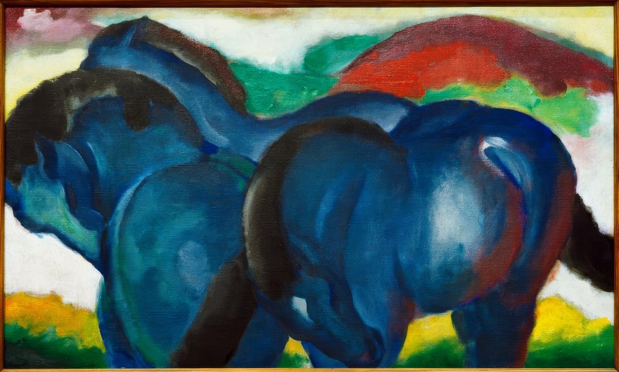 Die kleinen blauen Pferde von Franz Marc