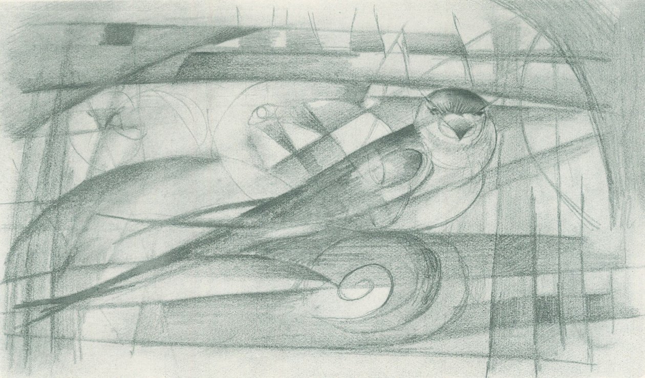 Eine Schwalbe von Franz Marc