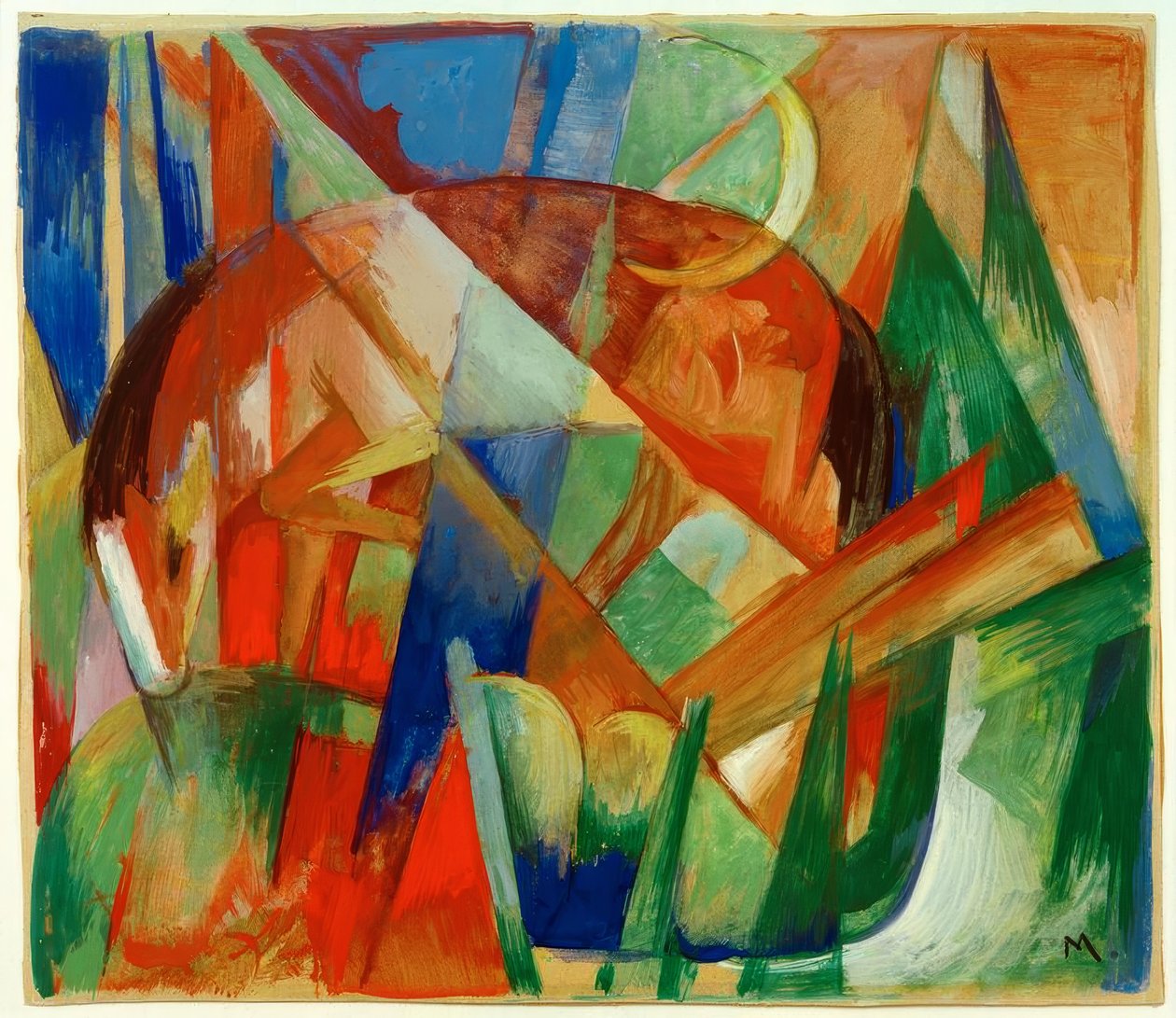 Fabeltier II (Pferd) von Franz Marc