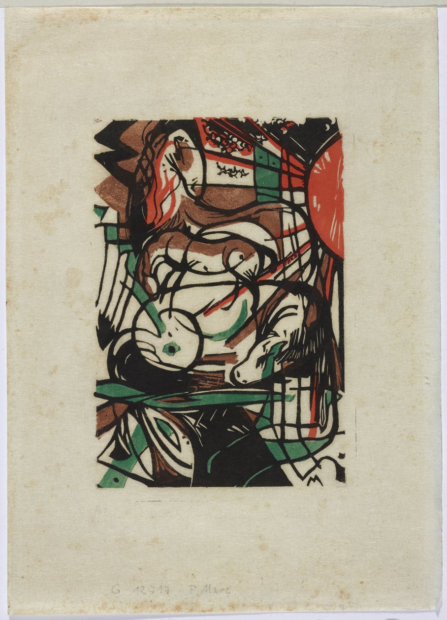 Geburt der Pferde von Franz Marc