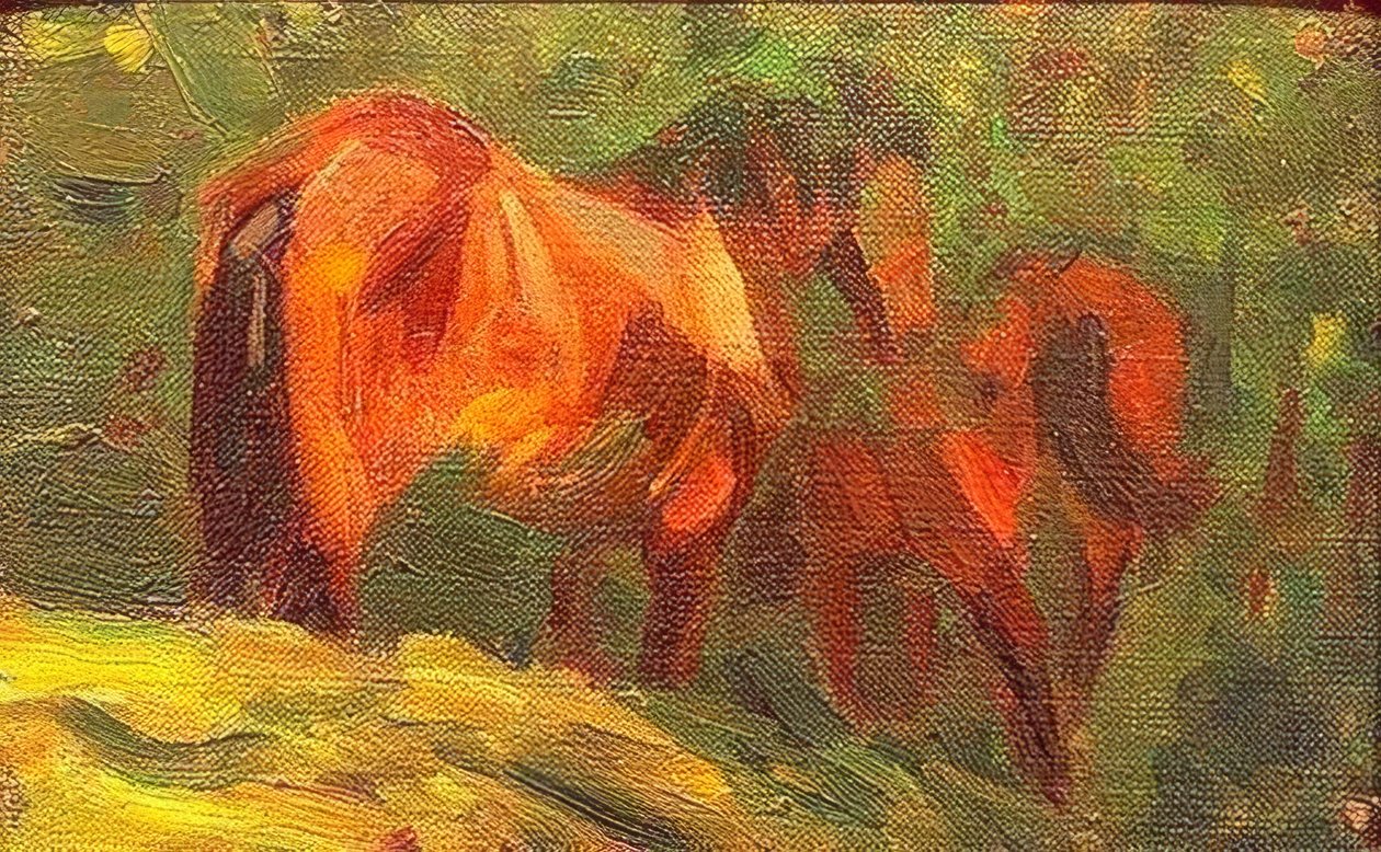 Kleine Pferdestudie von Franz Marc