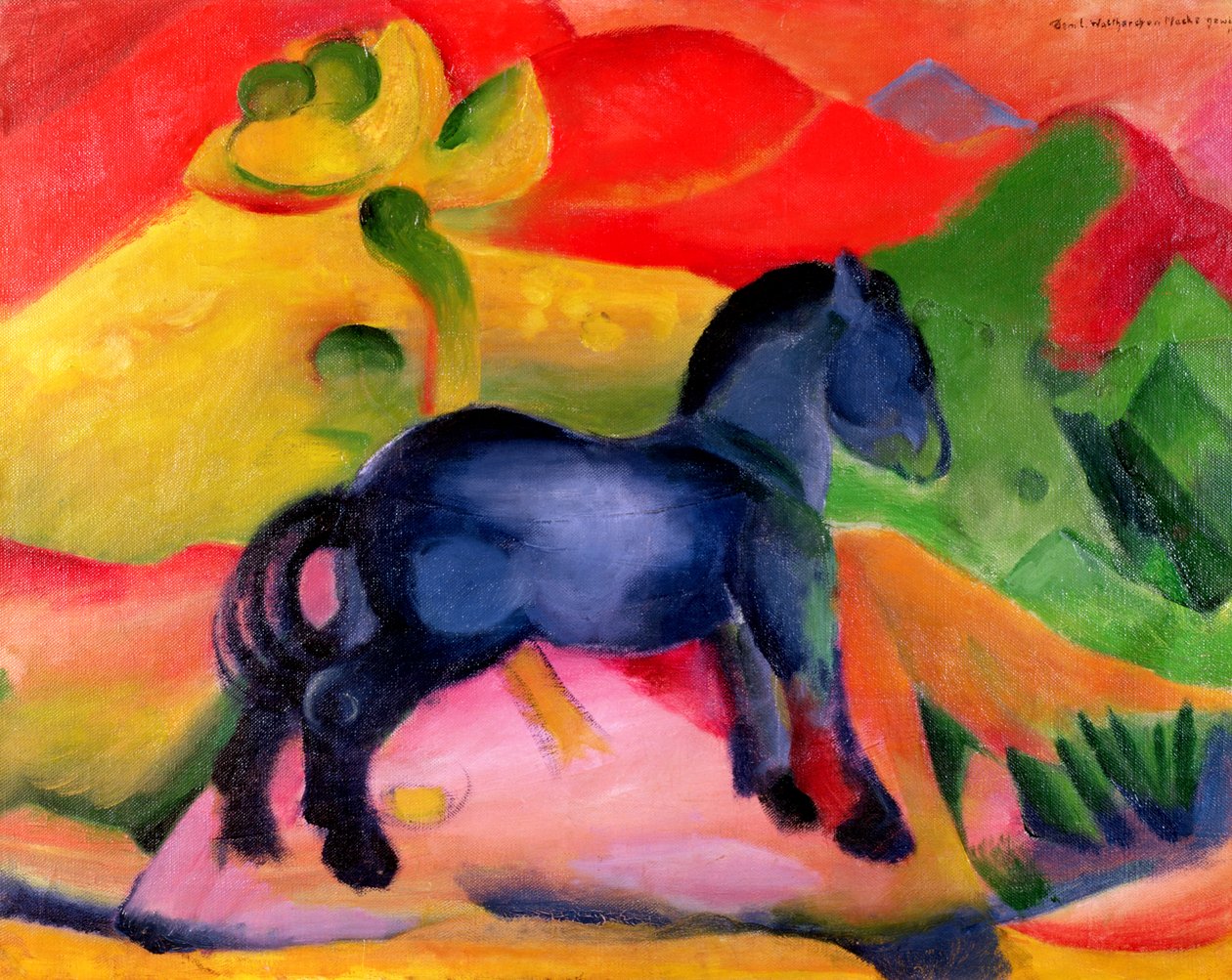 Kleines blaues Pferd, 1912 von Franz Marc