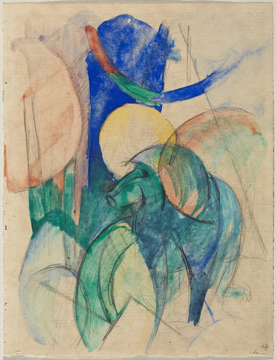 Mandrill von Franz Marc