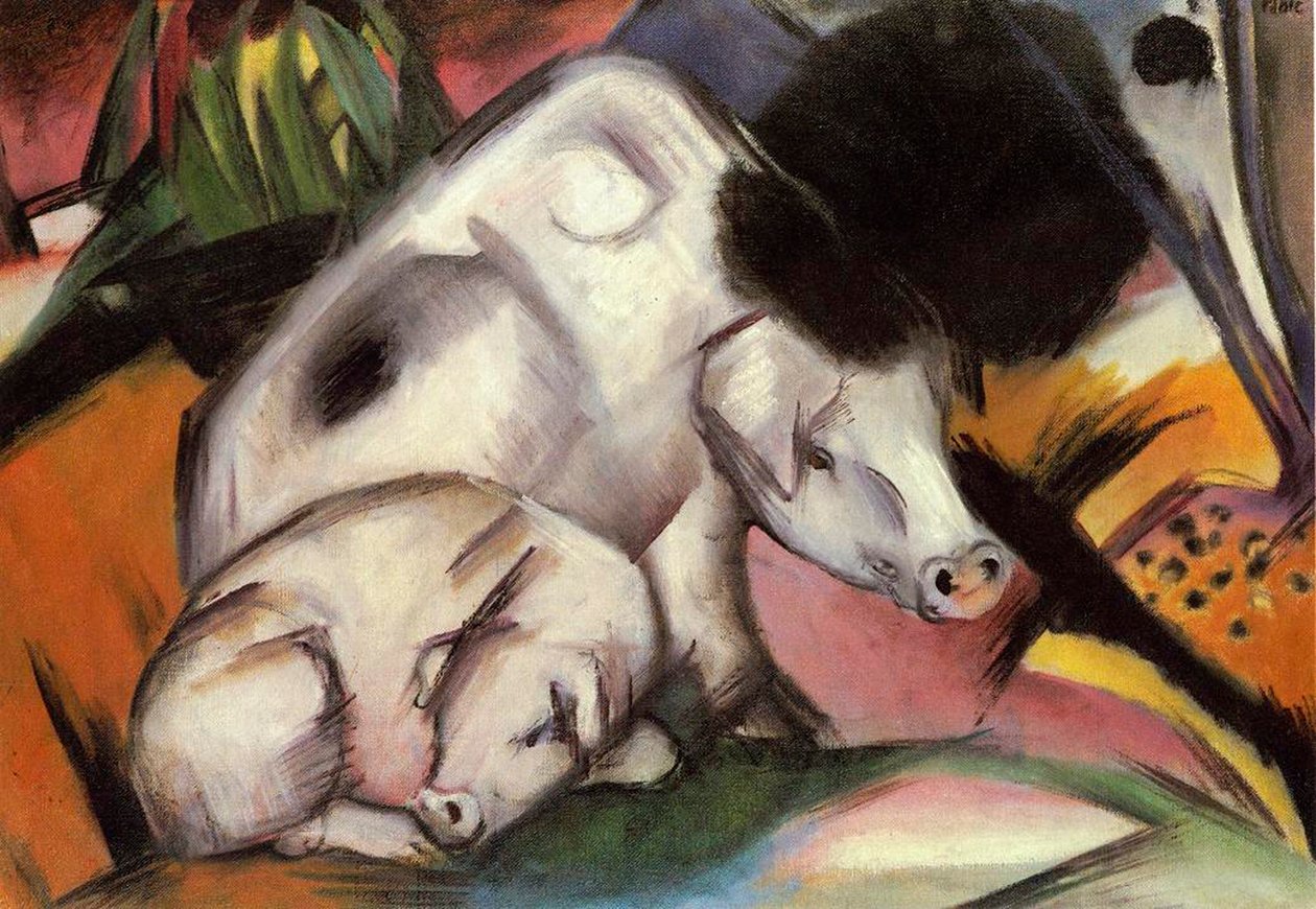 Schweine von Franz Marc