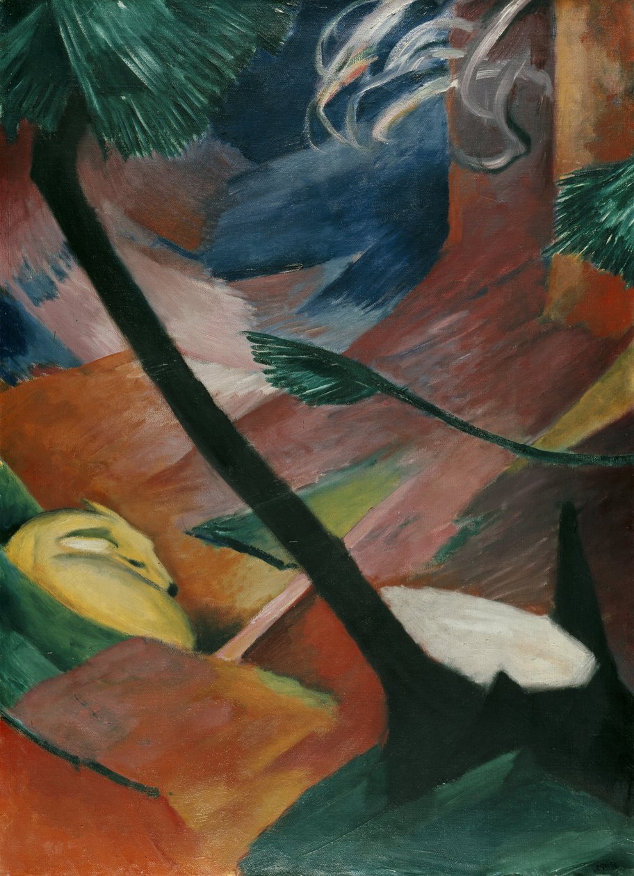 Reh im Walde II von Franz Marc