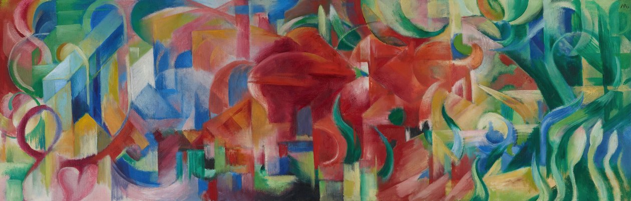 Spielende Formen von Franz Marc