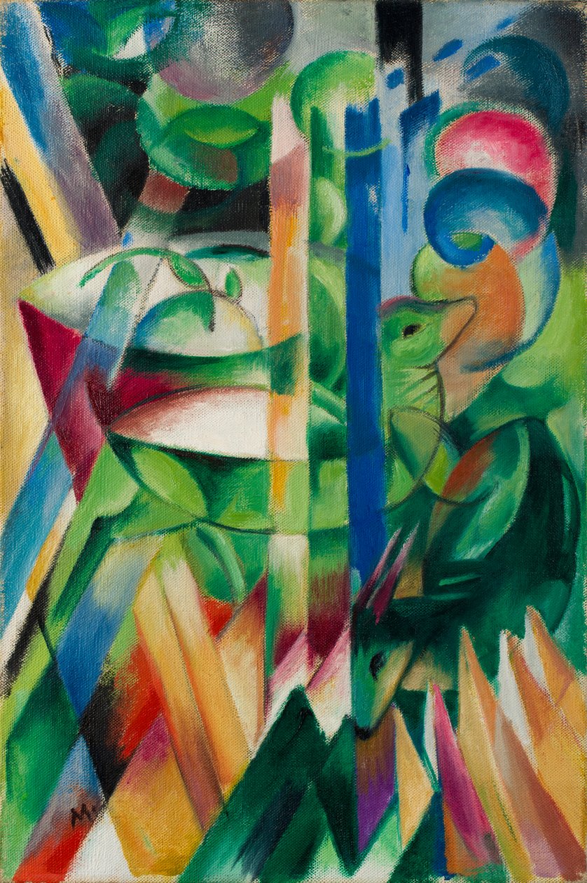 Die kleinen Bergziegen von Franz Marc