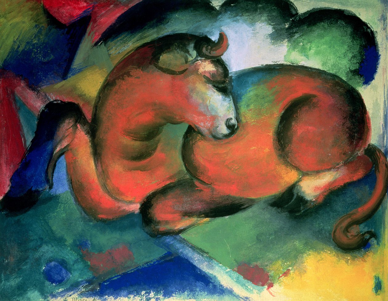 Der Rote Stier von Franz Marc