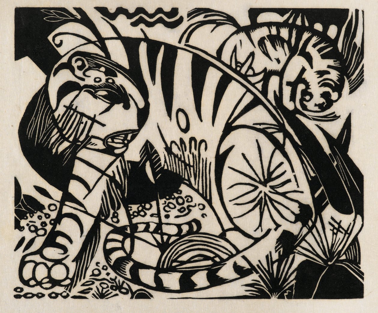 Tiger, 1912 von Franz Marc
