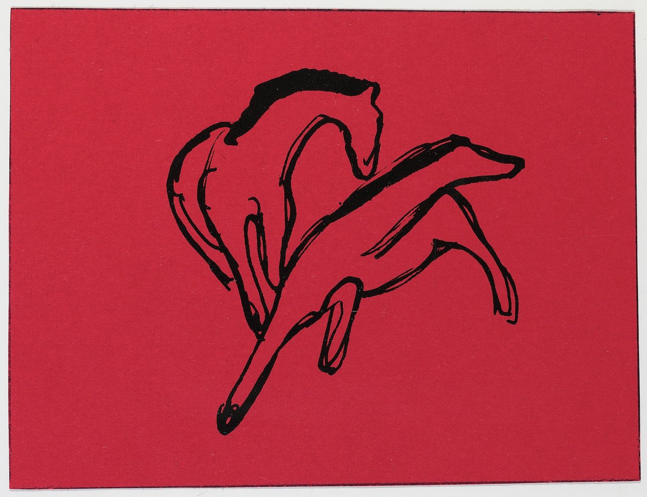 Zwei Pferde von Franz Marc