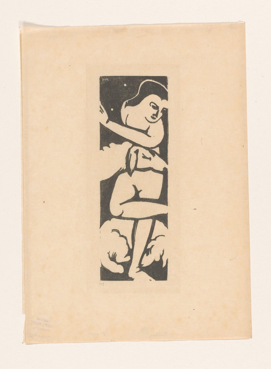 Frau mit zwei Schafen von Franz Marc