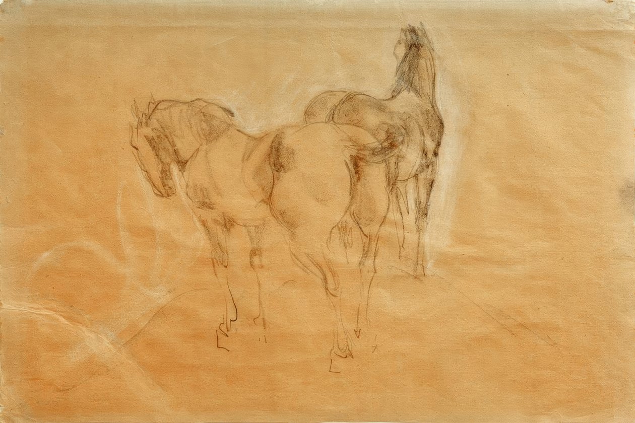Zwei Pferde von Franz Marc