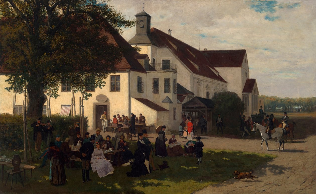 Die Schloßwirtschaft in Alt-Schleißheim von Franz Quaglio