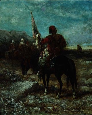 Ein arabischer Reiter von Franz Schreyer