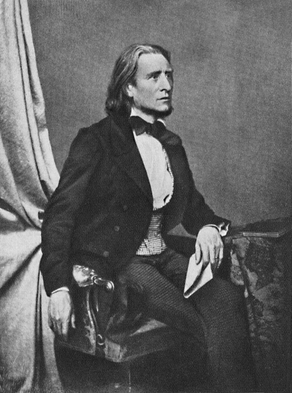 Franz Liszt, ca. 1860 von Franz Seraph Hanfstaengl