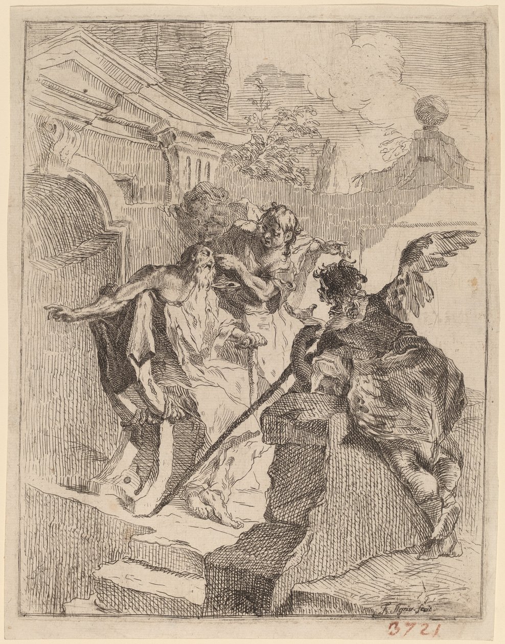 Tobias heilt seinen Vater von Franz Sigrist the Elder